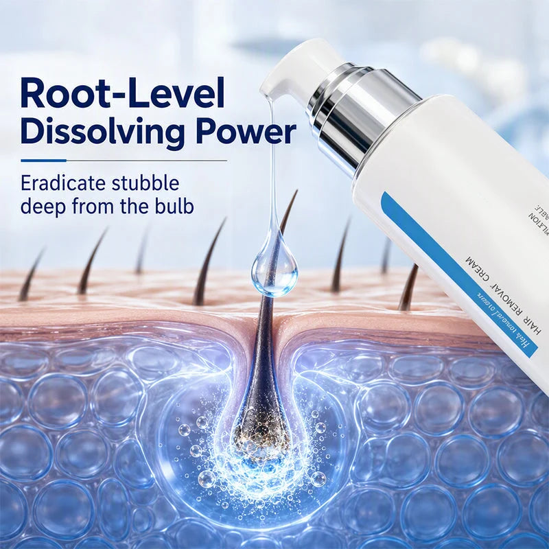 Ice-Cooling Hair Removal Cream – instantly soothes sensitive skin. ✨✨✨