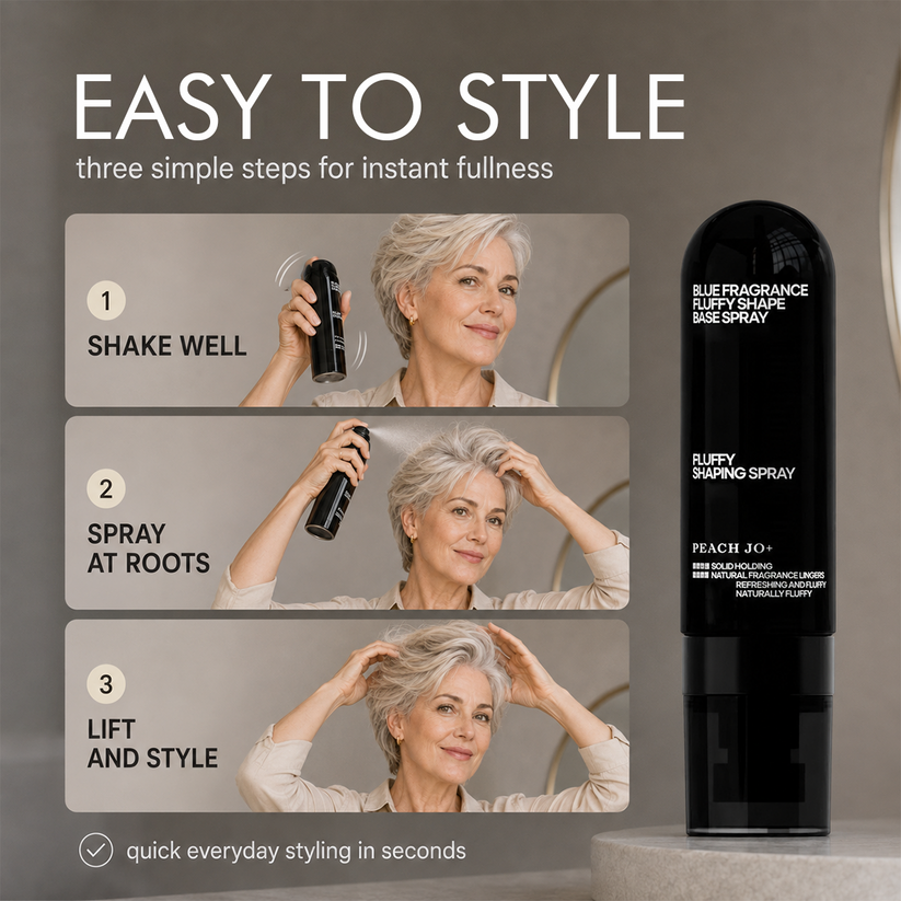 ✨Fluffy Hair Shaping Spray Peach Scent Volumizing Hair Mist for Long Wear Hold✨✨✨