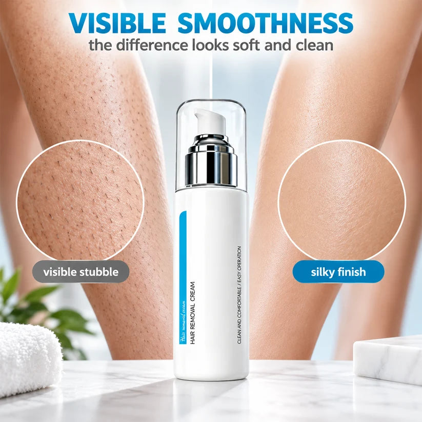 Ice-Cooling Hair Removal Cream – instantly soothes sensitive skin. ✨✨✨
