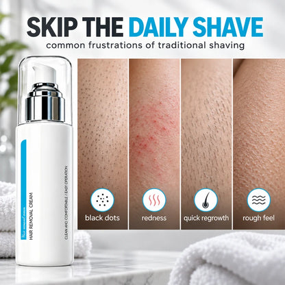 Ice-Cooling Hair Removal Cream – instantly soothes sensitive skin. ✨✨✨